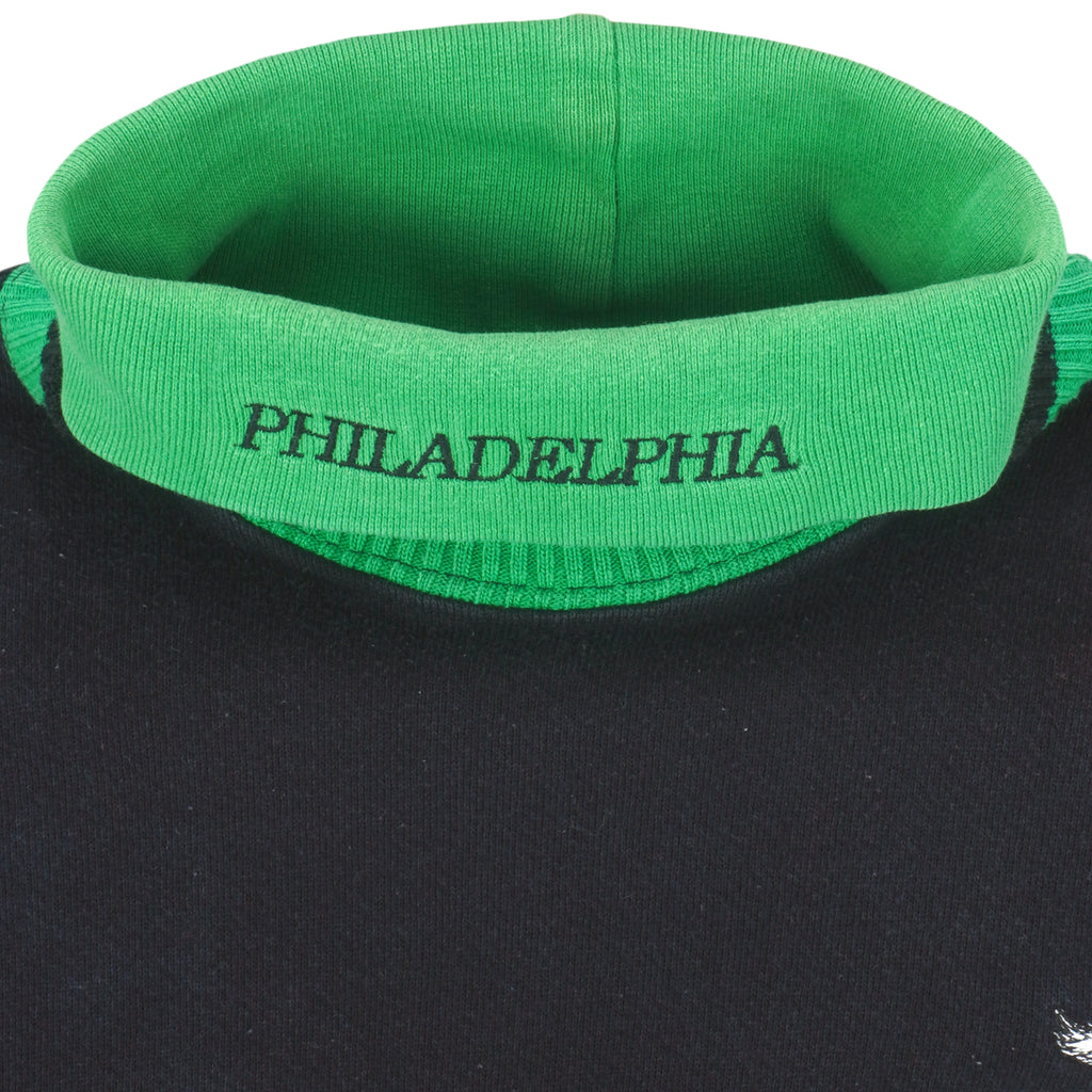 NFL - Philadelphia Eagles Embroidered Turtleneck Sweatshirt 1990s Large Vintage Retro Football