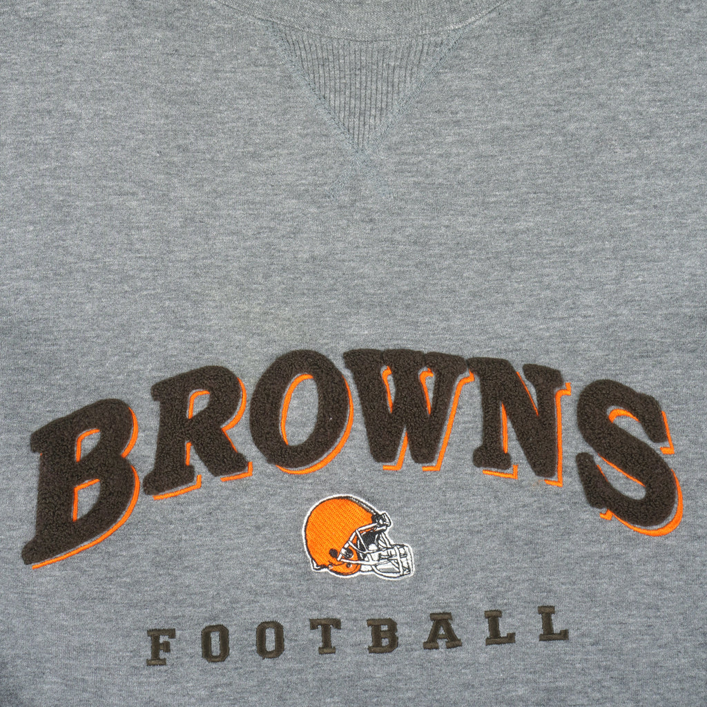 Puma - Cleveland Browns Crew Neck Sweatshirt 1990s Large Vintage Retro Football