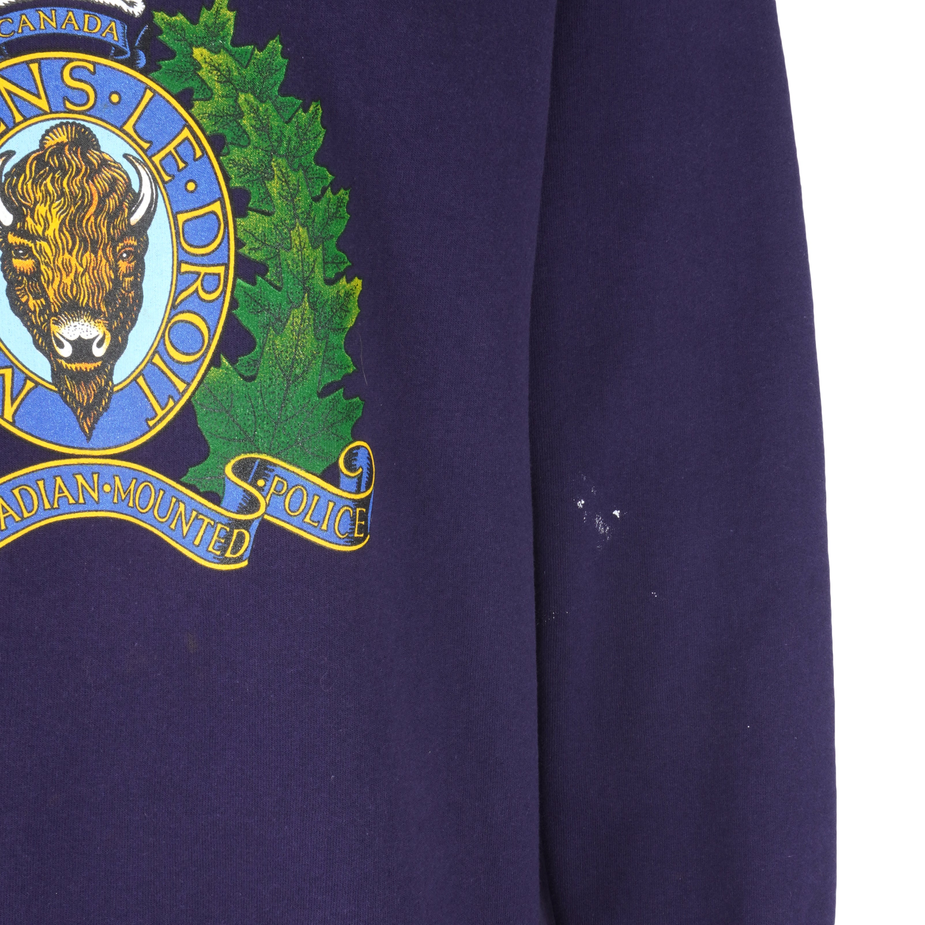 Vintage - Royal Canadian Mounted Police Crew Neck Sweatshirt 1990s Large Vintage Retro