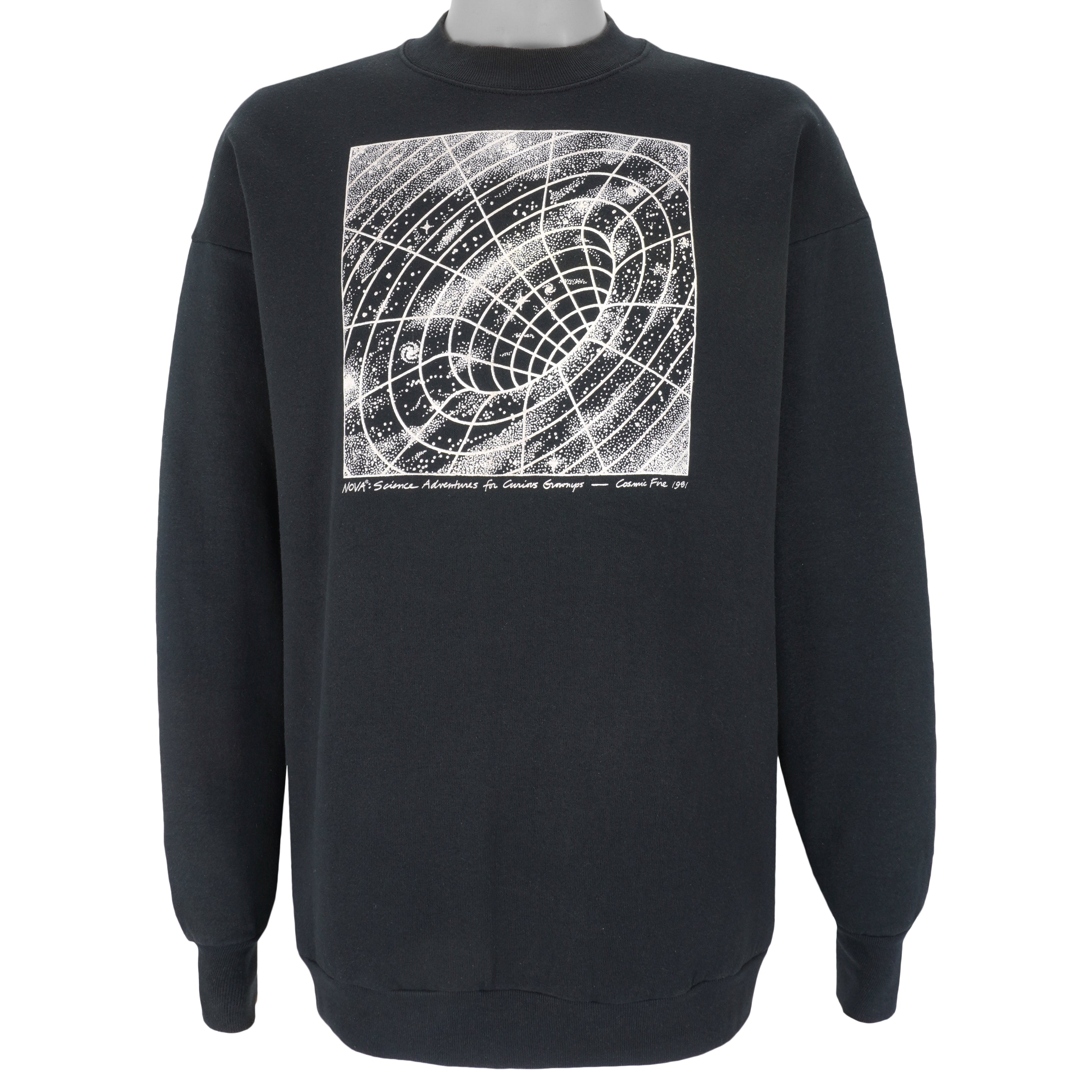 Vintage - NOVA Science Adventure PBS Cosmic Fire Sweatshirt 1981 X-Large Vintage Retro