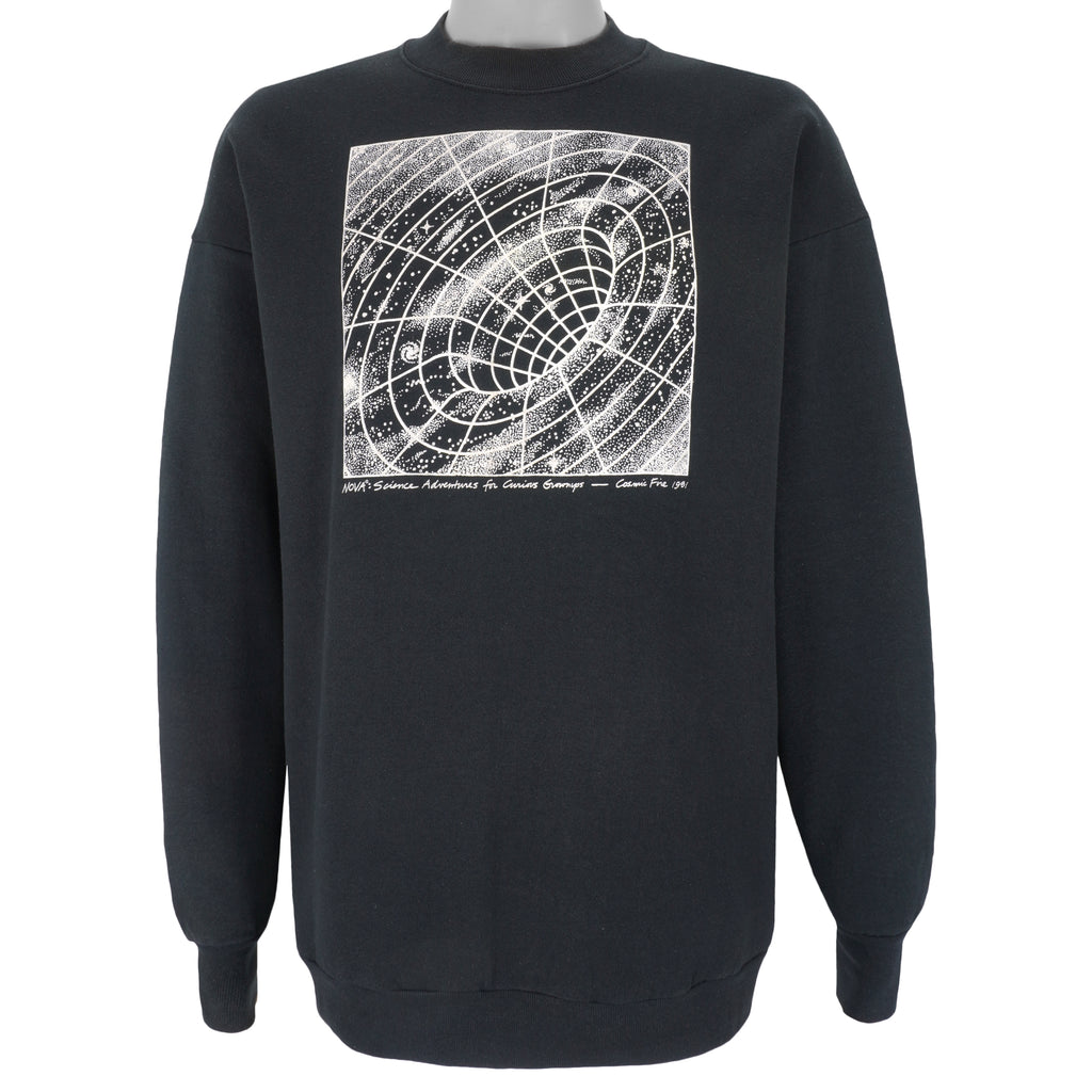 Vintage - NOVA Science Adventure PBS Cosmic Fire Sweatshirt 1981 X-Large Vintage Retro