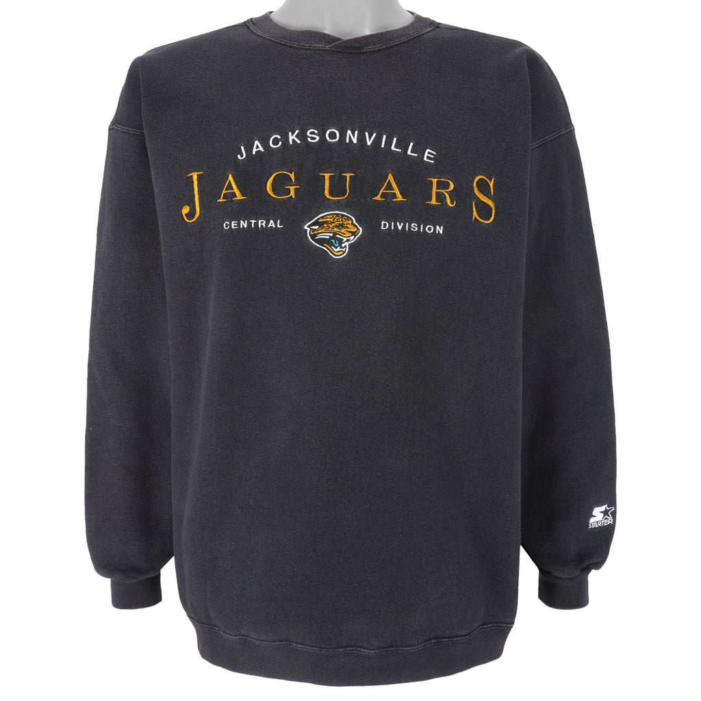 Starter - Jacksonville Jaguars Crew Neck Sweatshirt 1990s Medium Vintage Retro Football