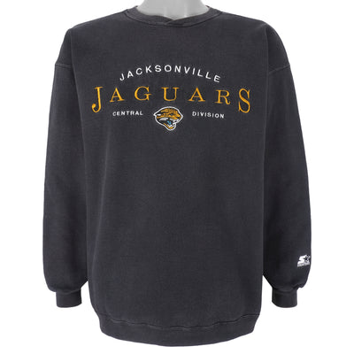 Starter - Jacksonville Jaguars Crew Neck Sweatshirt 1990s Medium