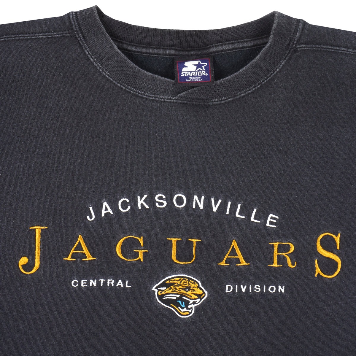 Starter - Jacksonville Jaguars Crew Neck Sweatshirt 1990s Medium Vintage Retro Football