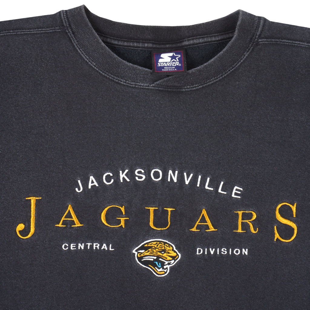 Starter - Jacksonville Jaguars Crew Neck Sweatshirt 1990s Medium Vintage Retro Football