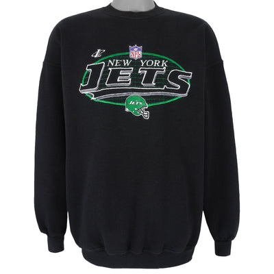 NFL (Logo Athletic) - New York Jets Crew Neck Sweatshirt 1990s Large
