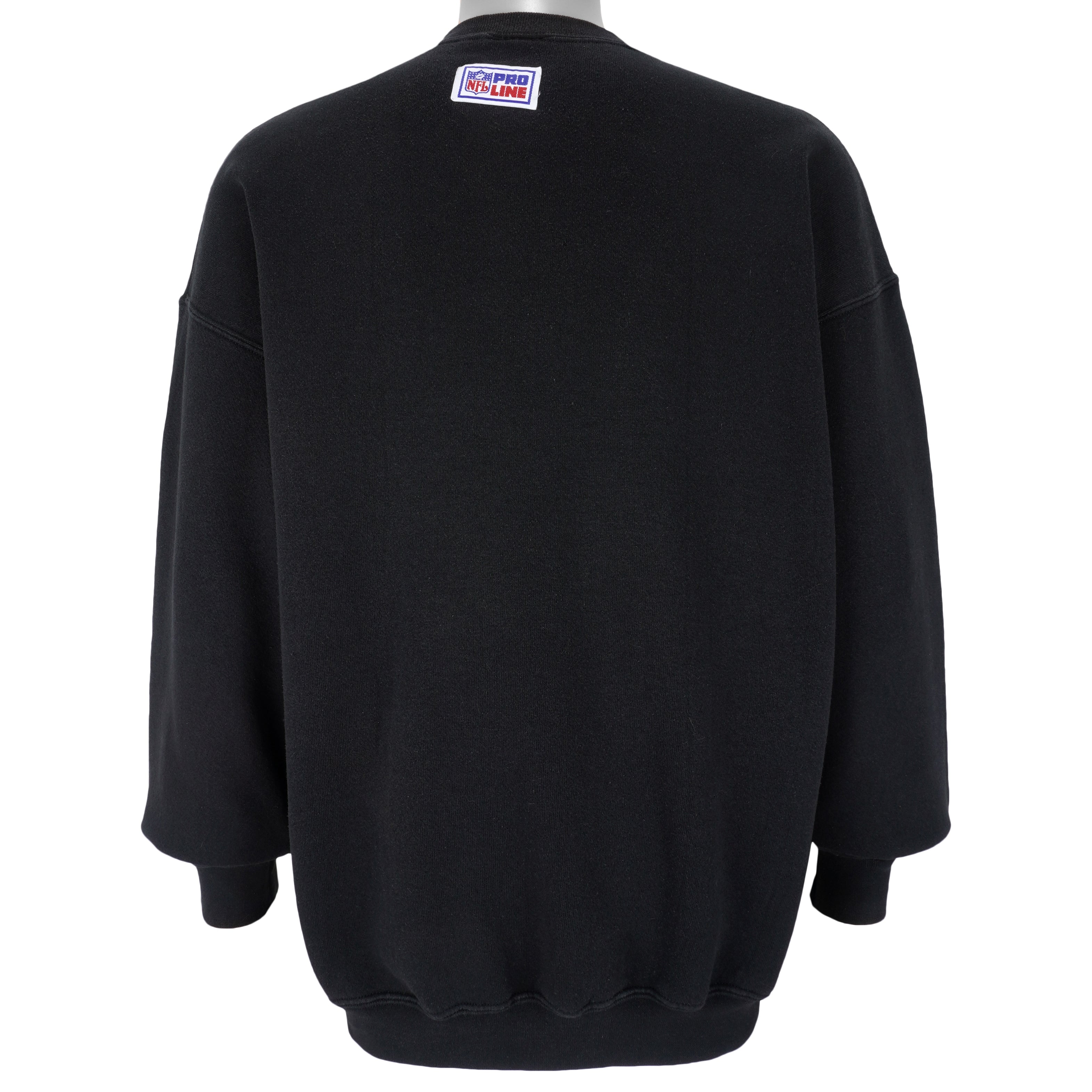 NFL (Pro Line) - New York Jets Crew Neck Sweatshirt 1990s Large Vintage Retro Football