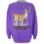 Vintage - Whitetail Buck Crew Neck Sweatshirt 1990s X-Large Vintage Retro