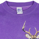 Vintage - Whitetail Buck Crew Neck Sweatshirt 1990s X-Large Vintage Retro