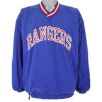 Starter - New York Rangers Reversible Pullover Windbreaker 1990s Large Vintage Retro Hockey