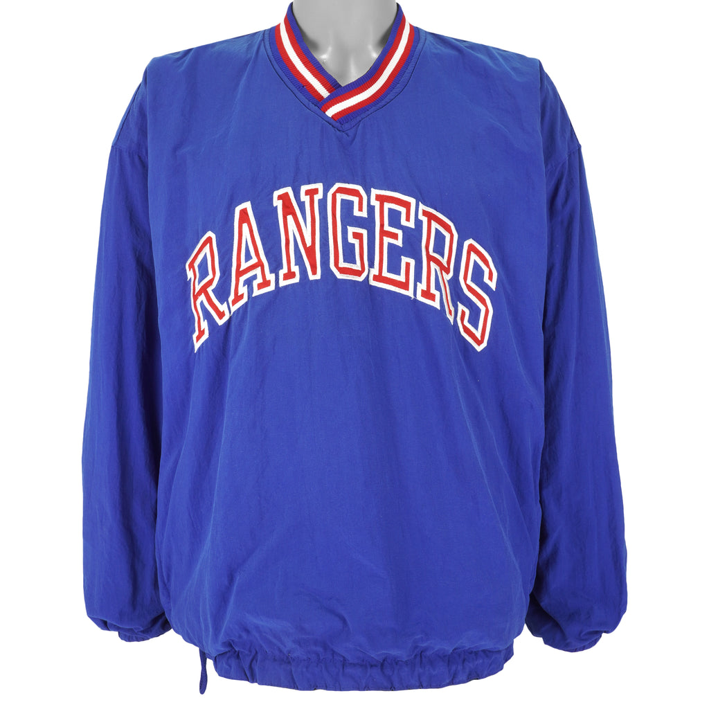 Starter - New York Rangers Reversible Pullover Windbreaker 1990s Large Vintage Retro Hockey