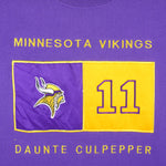 NFL - Minnesota Vikings, Daunte No.11 Sweatshirt 1990s X-Large Vintage Retro Football