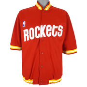 NBA (Spalding) - Houston Rockets Warm Up Jersey 1990s Medium Vintage Retro Basketball