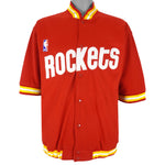 NBA (Spalding) - Houston Rockets Warm Up Jersey 1990s Medium Vintage Retro Basketball
