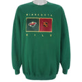 NHL (USA Sport Club) - Minnesota Wild Embroidered Sweatshirt 2000s X-Large Vintage Retro Hockey