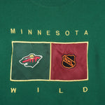 NHL (USA Sport Club) - Minnesota Wild Embroidered Sweatshirt 2000s X-Large Vintage Retro Hockey