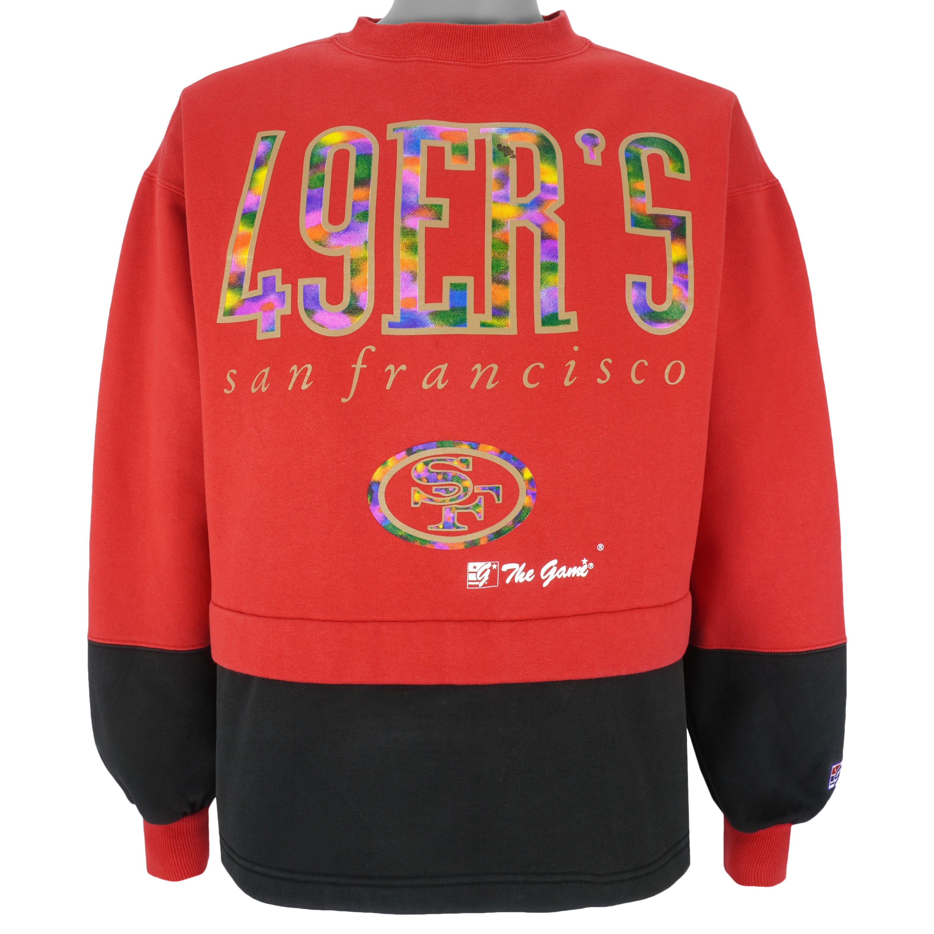 NFL (The Game) - San Francisco 49ers Crew Neck Sweatshirt 1990s Large Vintage Retro Football