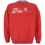 Puma - Red Kansas City Chiefs Crew Neck Sweatshirt 1990s Large Vintage Retro Football