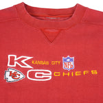 Puma - Red Kansas City Chiefs Crew Neck Sweatshirt 1990s Large Vintage Retro Football