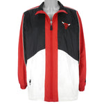 Starter - Chicago Bulls Embroidered Zip-Up Windbreaker 1990s Large Vintage Retro Basketball