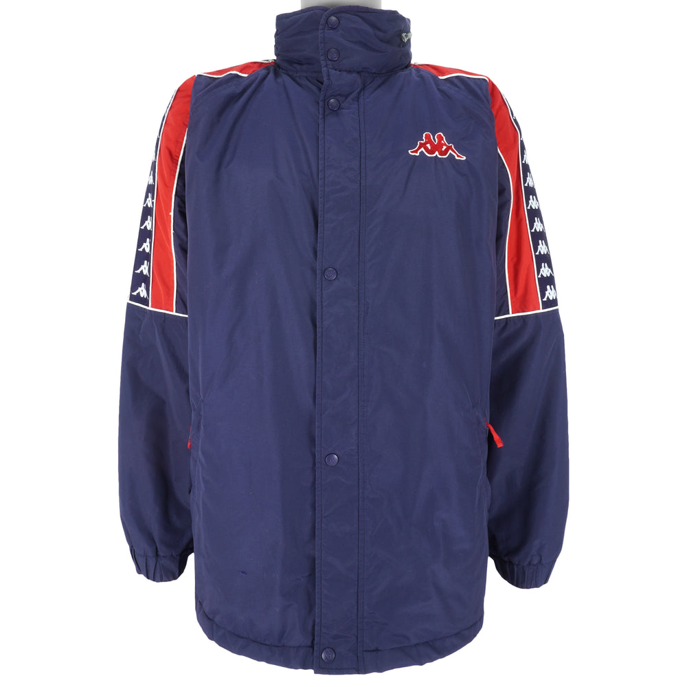 Kappa - Blue Button-Up Jacket 1990s Large Vintage Retro