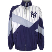 MLB - New York Yankees Zip-Up Windbreaker 1990s Large Vintage Retro Baseball