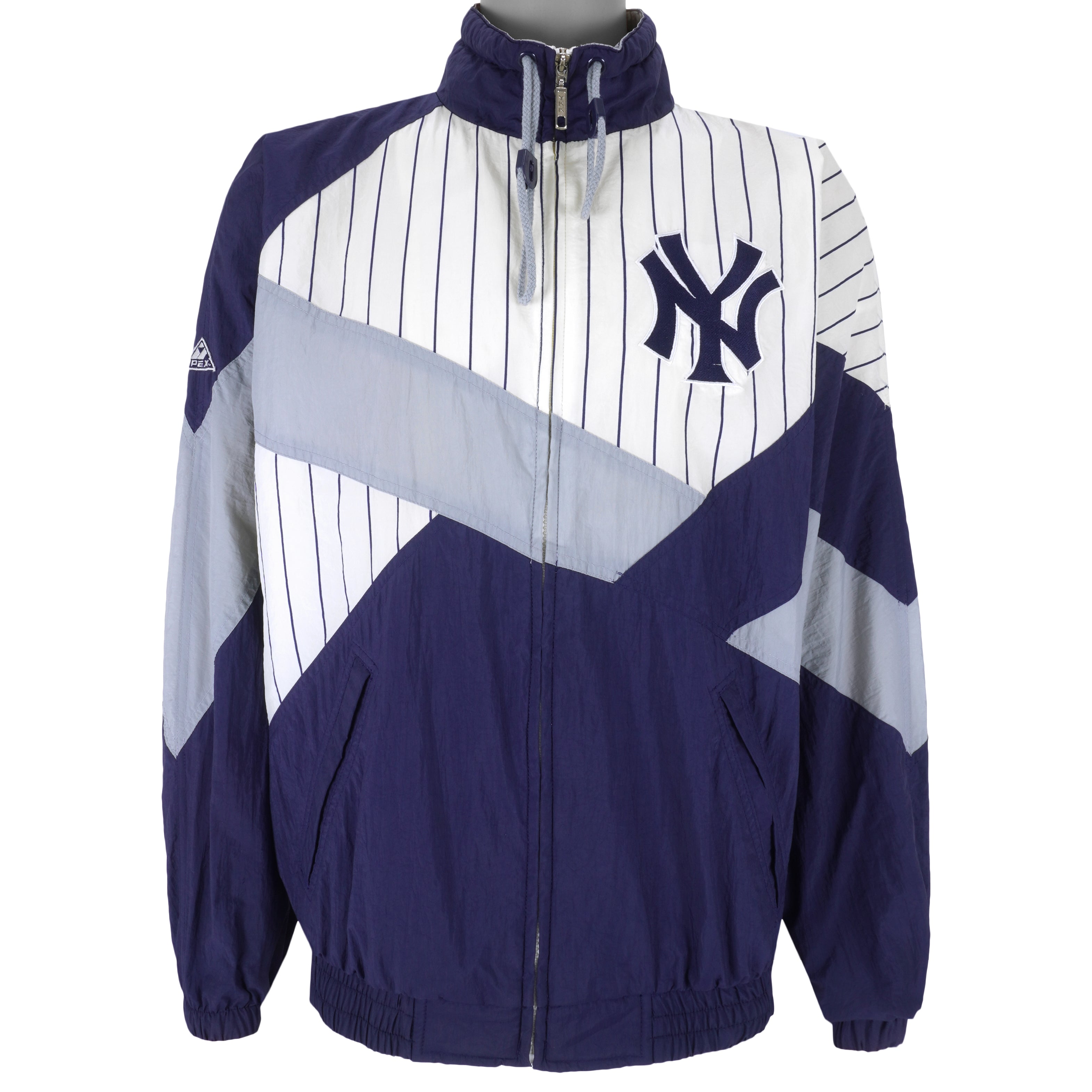 MLB - New York Yankees Zip-Up Windbreaker 1990s Large Vintage Retro Baseball