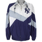 MLB - New York Yankees Zip-Up Windbreaker 1990s Large Vintage Retro Baseball