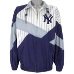 MLB - New York Yankees Zip-Up Windbreaker 1990s Large Vintage Retro Baseball