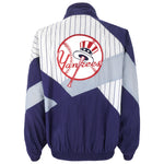 MLB - New York Yankees Zip-Up Windbreaker 1990s Large Vintage Retro Baseball
