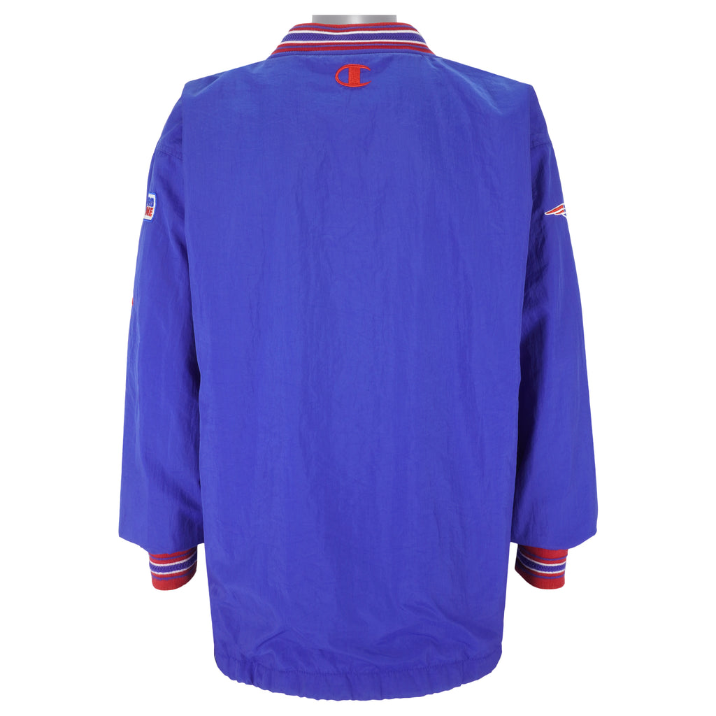Champion - New England Patriots Pullover Windbreaker 1990s Large Vintage Retro Football
