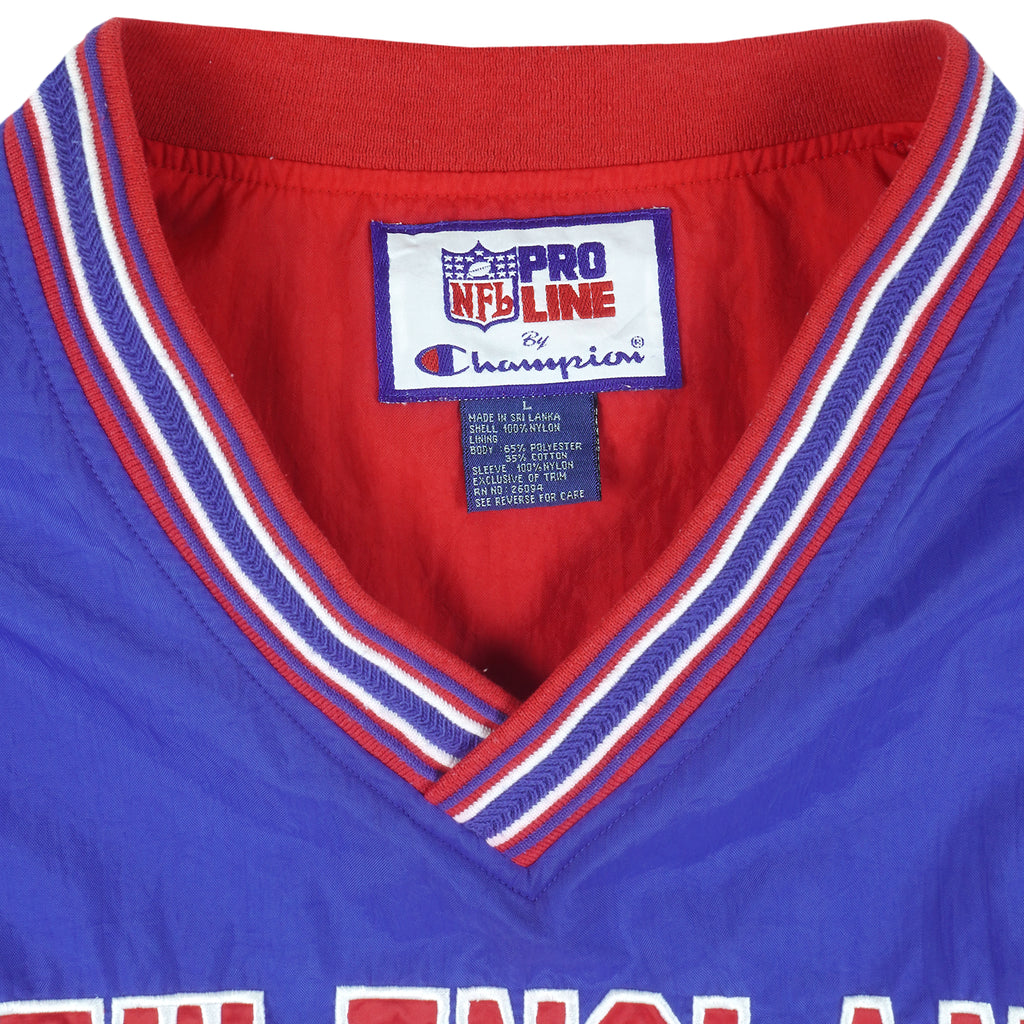 Champion - New England Patriots Pullover Windbreaker 1990s Large Vintage Retro Football