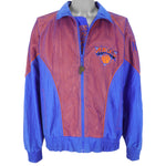 NBA (Pro Player) - New York Knicks Tide Zip-Up Windbreaker 1990s Large Vintage Retro Basketball