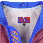 NBA (Pro Player) - New York Knicks Tide Zip-Up Windbreaker 1990s Large Vintage Retro Basketball