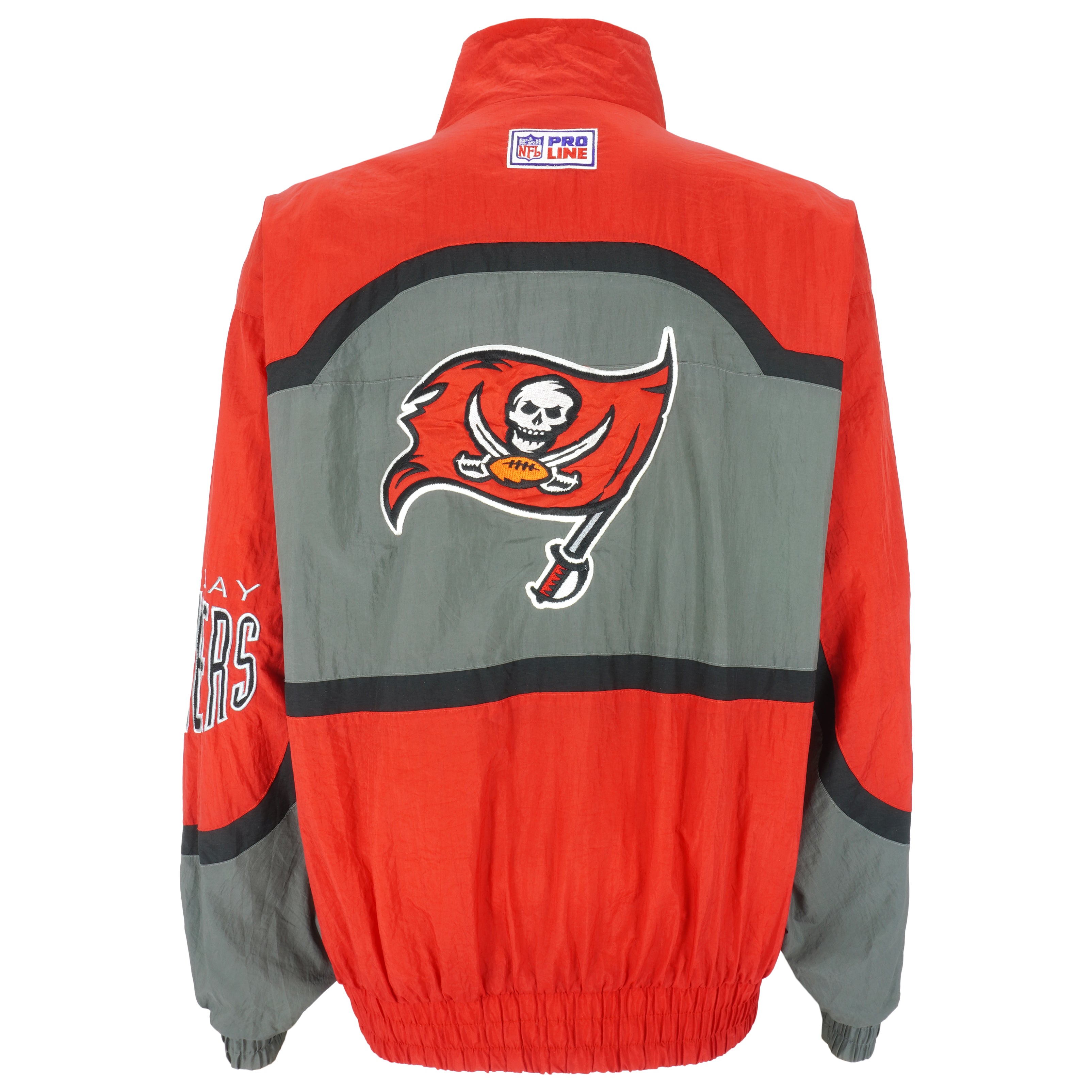 NFL (Pro Line) - Tampa Bay Buccaneers Zip-Up Windbreaker 1990s X-Large Vintage Retro Football