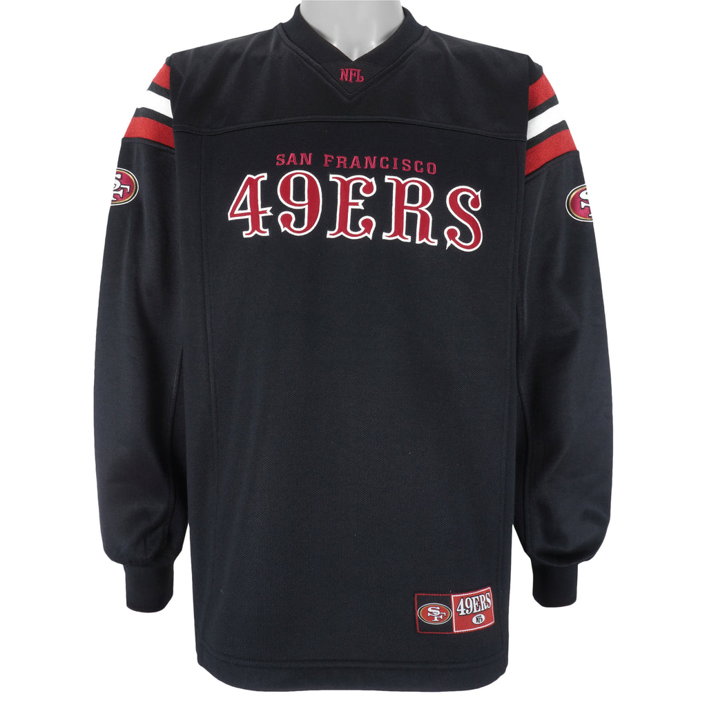 NFL - San Francisco 49ers Embroidered Crew Neck Sweatshirt 1990s Large Vintage Retro Football