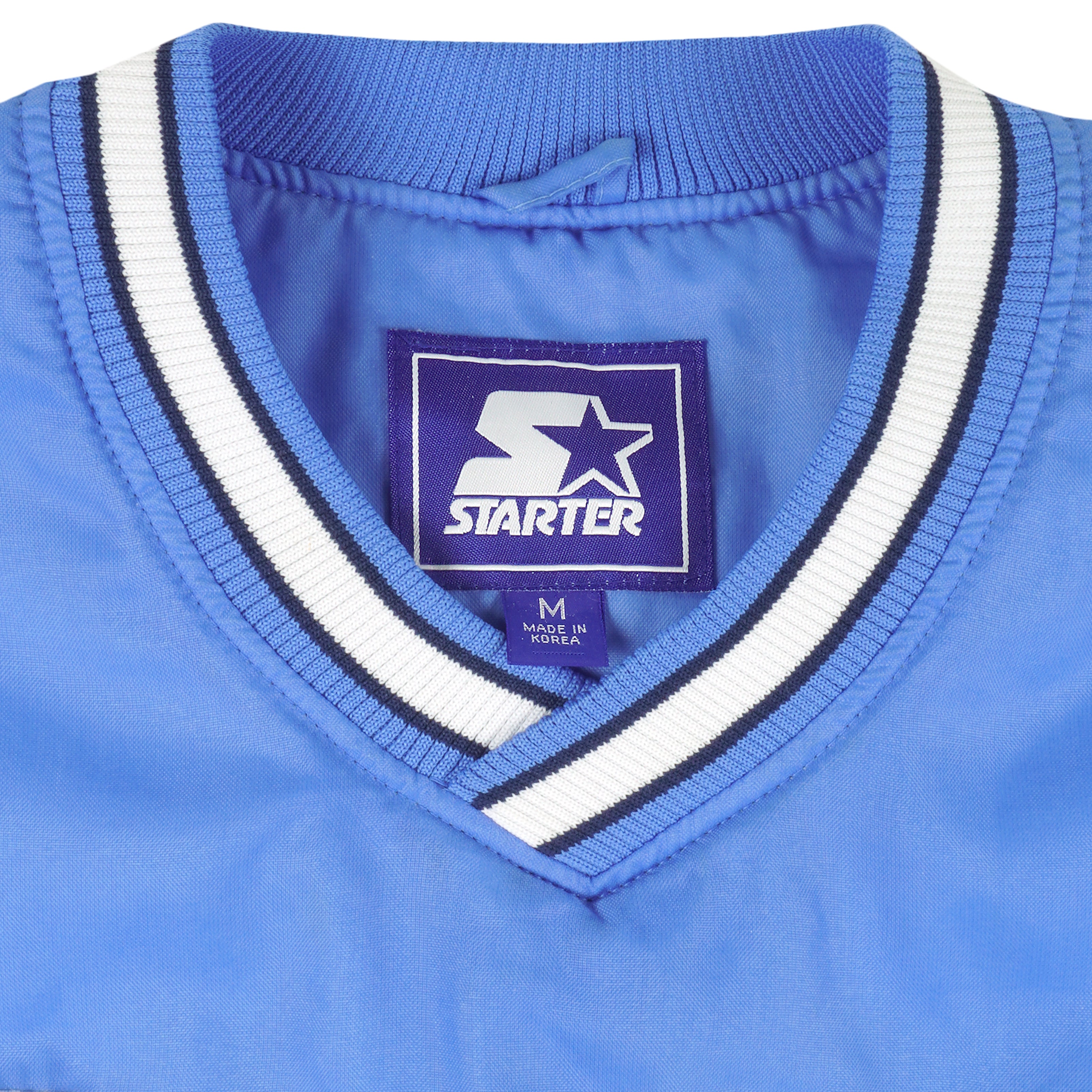 Starter - North Carolina Tar heels Pullover Windbreaker 1990s Medium Vintage Retro College