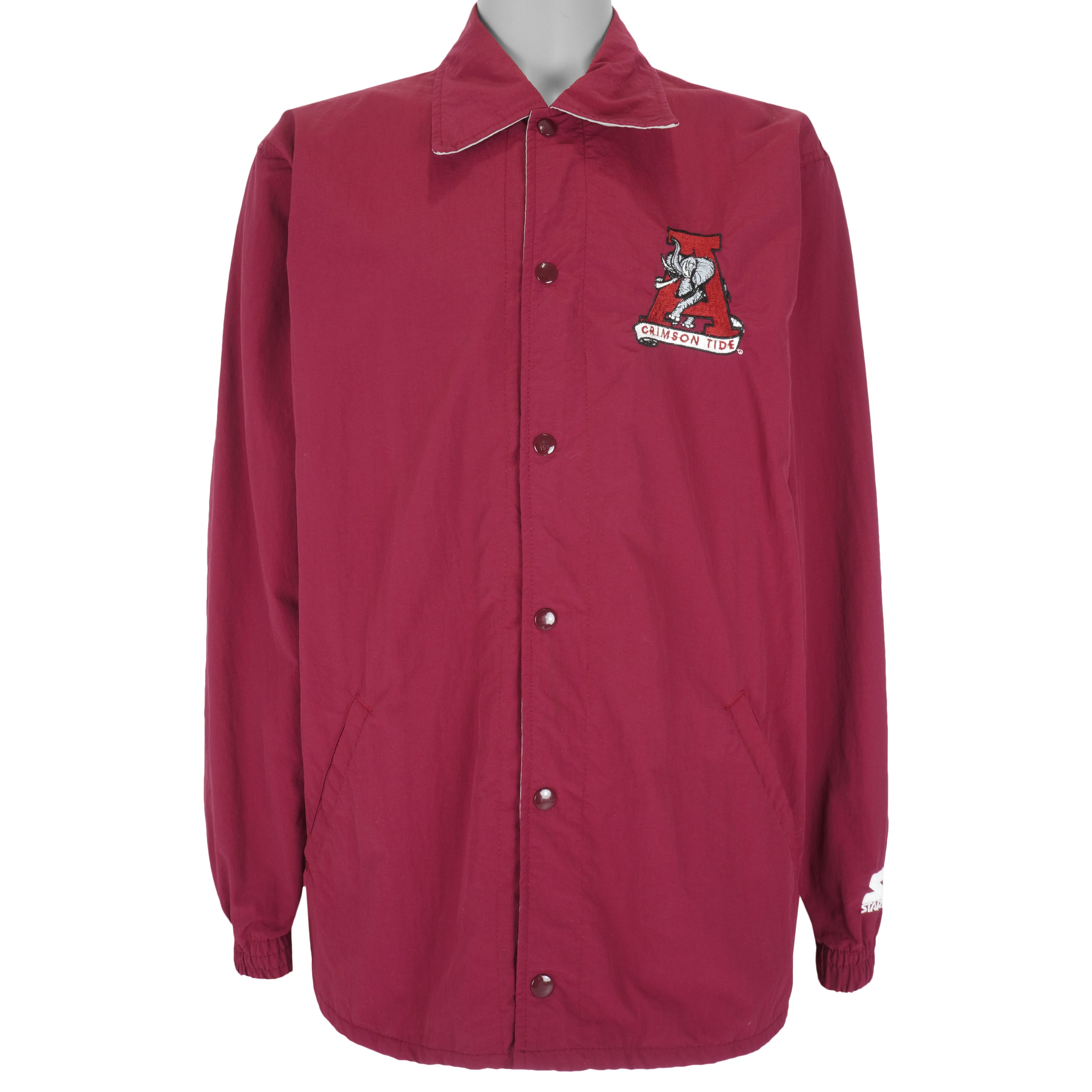 Starter - Alabama Crimson Tide Button-Up Windbreaker 1990s X-Large Vintage Retro College