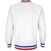 Vintage (FelpaSport) -White Tennis Crew Neck Sweatshirt 1990s Small Vintage Retro