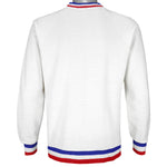 Vintage (FelpaSport) -White Tennis Crew Neck Sweatshirt 1990s Small Vintage Retro