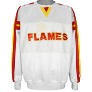 Starter - Calgary Flames Crew Neck Sweatshirt 1990s X-Large Vintage Retro Hockey