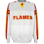 Starter - Calgary Flames Crew Neck Sweatshirt 1990s X-Large