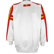 Starter - Calgary Flames Crew Neck Sweatshirt 1990s X-Large Vintage Retro Hockey