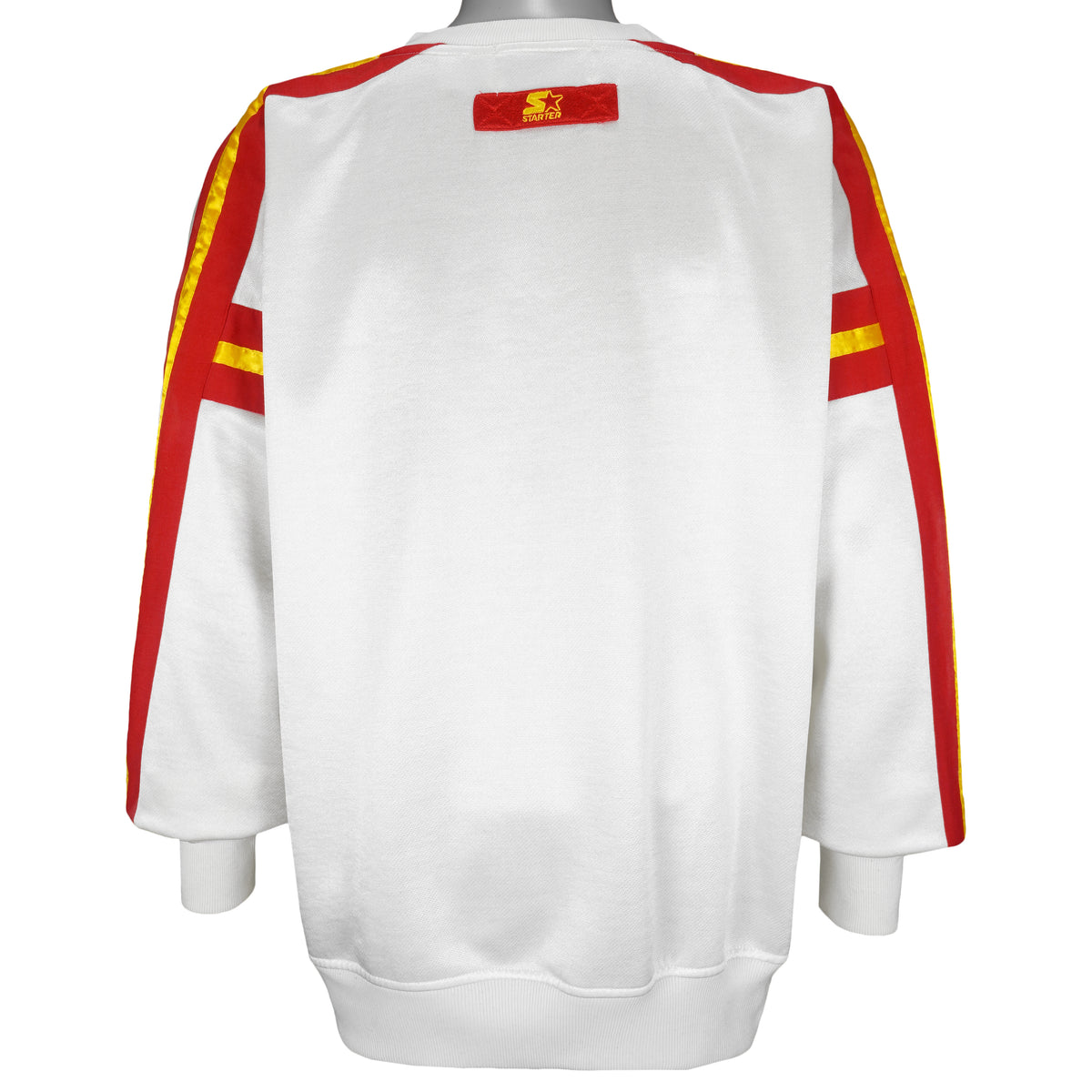Starter - Calgary Flames Crew Neck Sweatshirt 1990s X-Large Vintage Retro Hockey