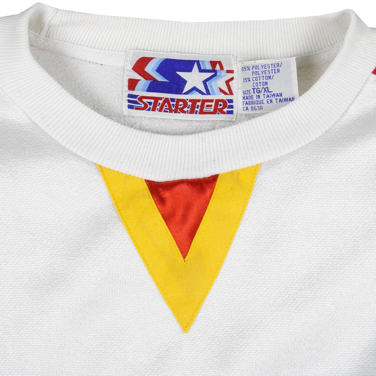Starter - Calgary Flames Crew Neck Sweatshirt 1990s X-Large Vintage Retro Hockey