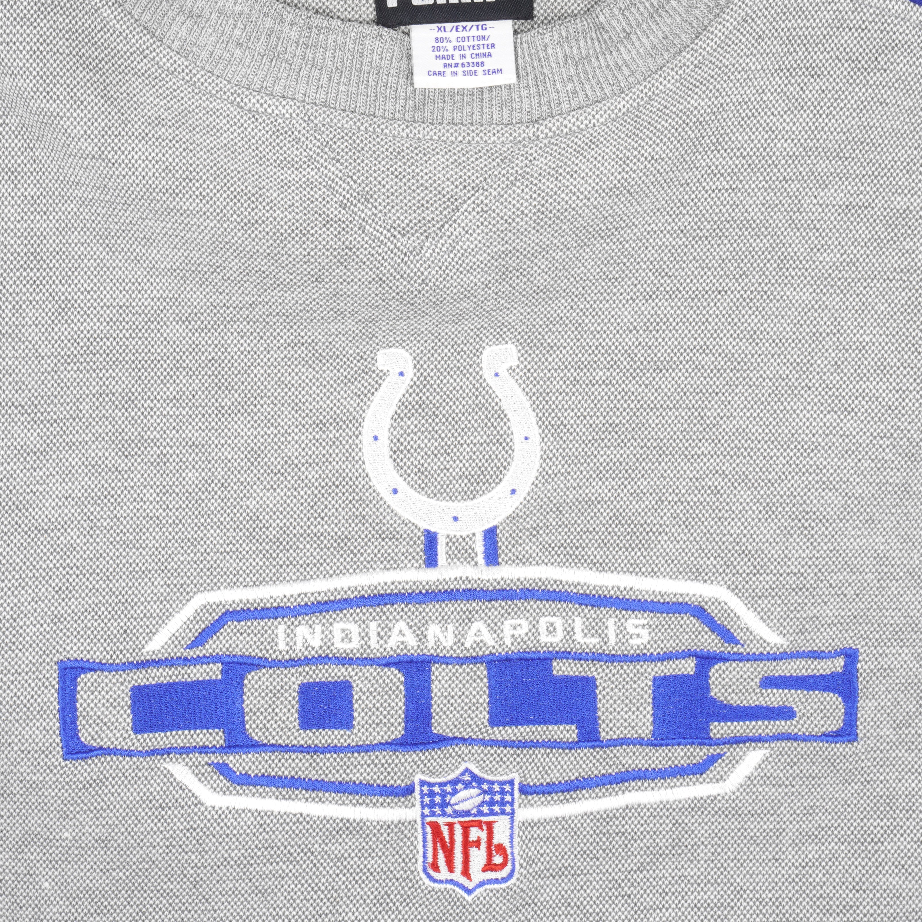 Puma - Indianapolis Colts Embroidered Crew Neck Sweatshirt 1990s X-Large Vintage Retro Football