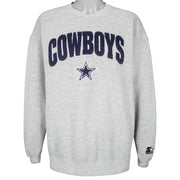 Starter - Dallas Cowboys Crew Neck Sweatshirt 1990s Large Vintage Retro Football