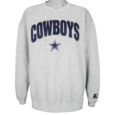 Starter - Dallas Cowboys Crew Neck Sweatshirt Large