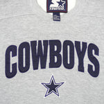 Starter - Dallas Cowboys Crew Neck Sweatshirt 1990s Large Vintage Retro Football