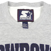 Starter - Dallas Cowboys Crew Neck Sweatshirt 1990s Large Vintage Retro Football